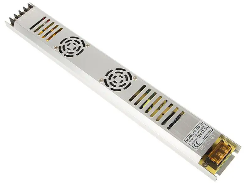 LED voeding 12 V - 33 A – 400 W Slim design LED voeding 12 V - 33 A – 400 W Slim design